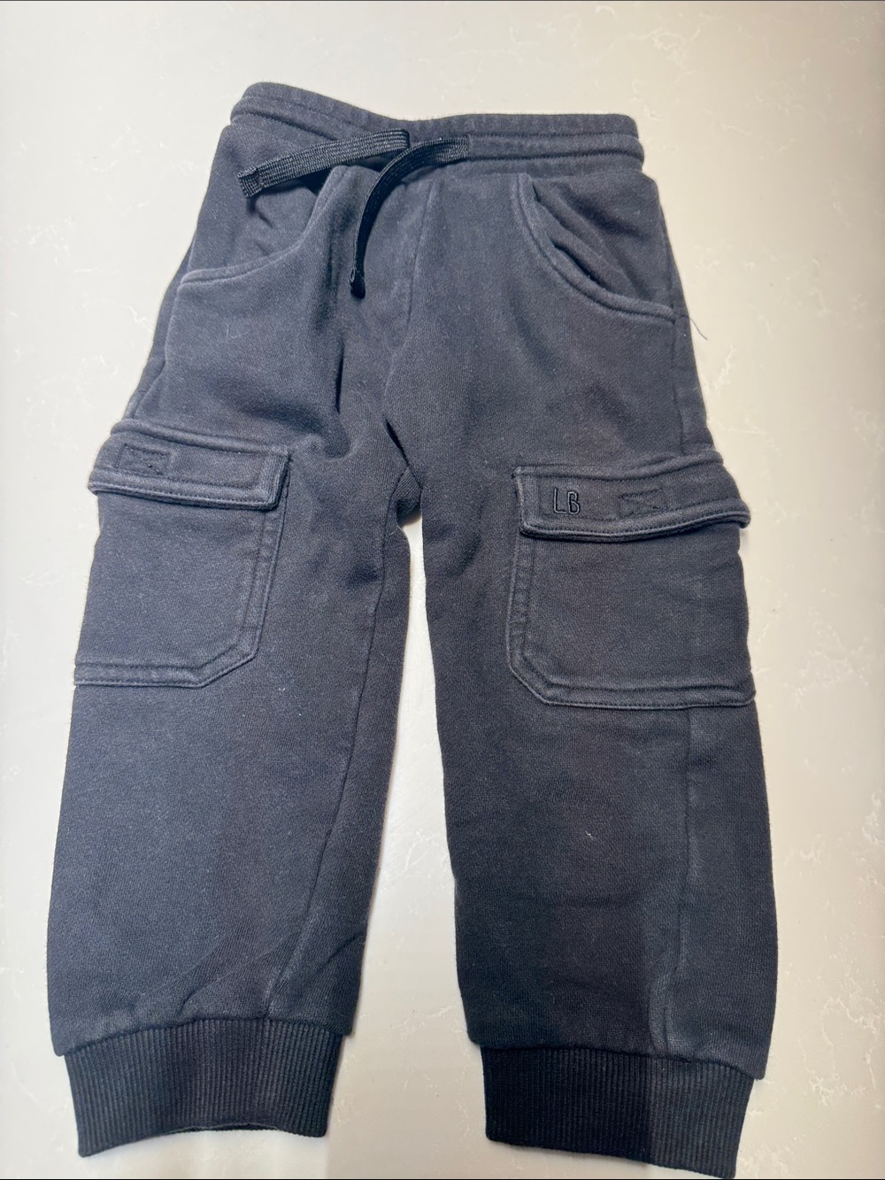Little Bipsy Black Cargo Sweatpants for Kids
